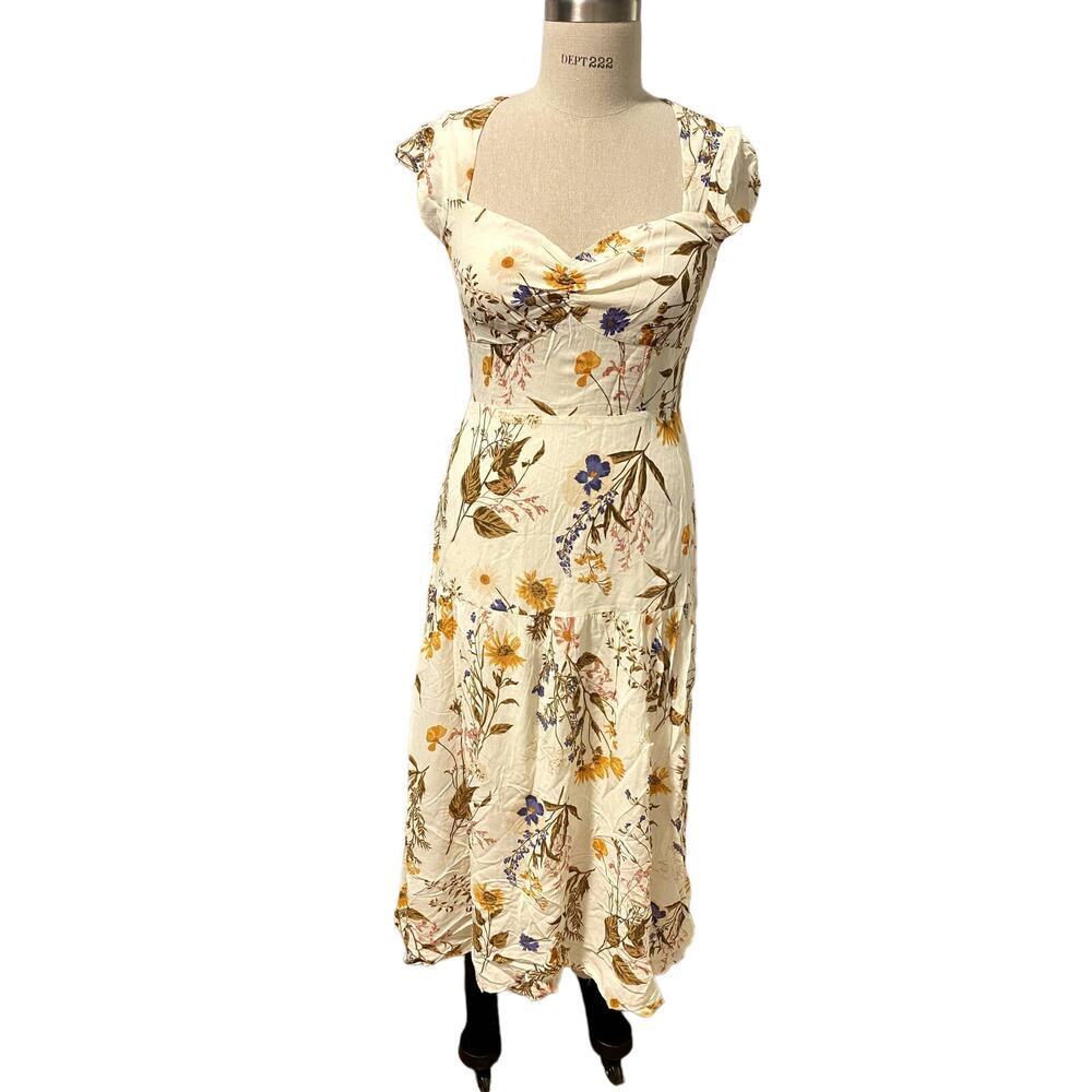Reformation Myah Floral Printed Maxi Dress 12 NEW